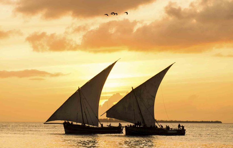 Sailing on a Traditional Dhow in the Indian Ocean