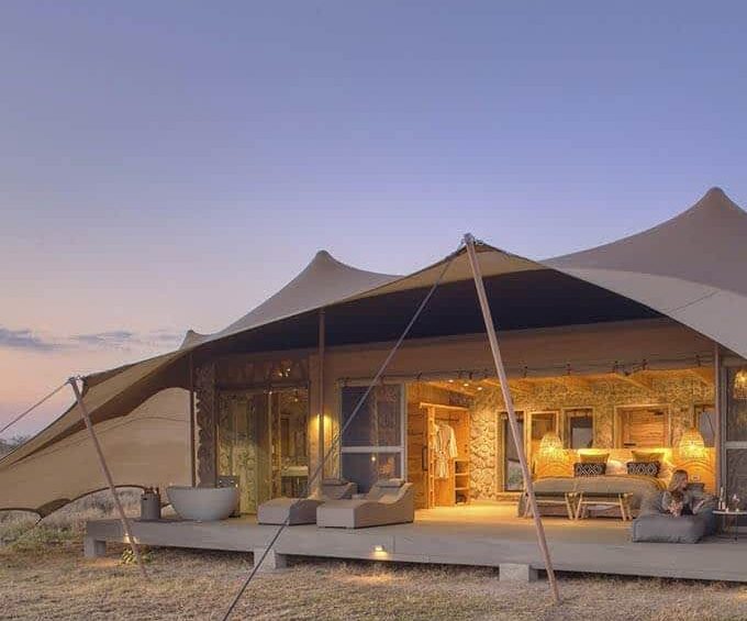 namiri plains cool elegant safari tents small